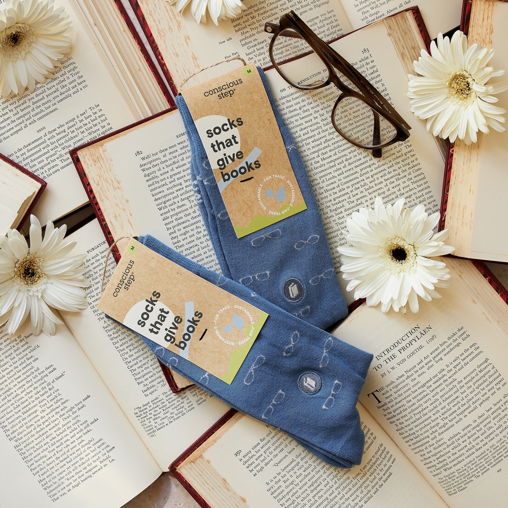Socks that Give Books